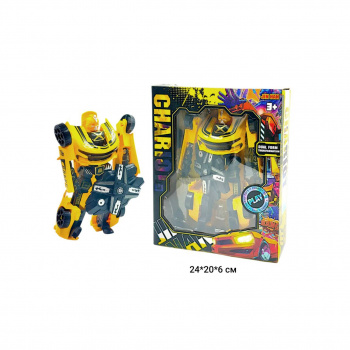 Трансформер арт. 688-1-1-802 Робот желтый в кор.