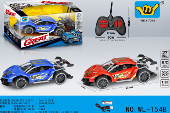 Машина на р/у арт. WL-154B" Спорт с аккум. в коробке 26*13*13 Машина на р/у арт. WL-154B" Спорт с аккум. в коробке 26*13*13