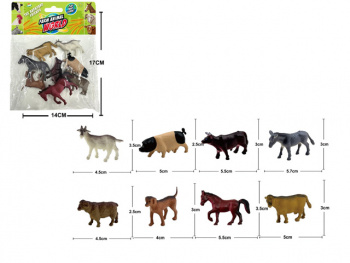 Набор животных арт. 2281" Домашние в пакете 14*17*2 Набор животных арт. 2281" Домашние в пакете 14*17*2
