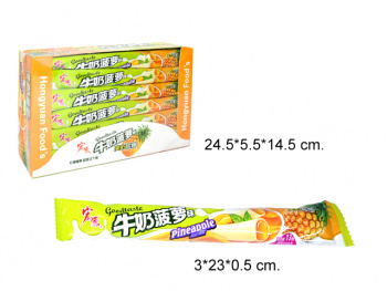 Конфета арт. 002220-6/098056-6 Жевательная "Ананас и молоко" 16 г 30 шт. в кор.'*,#